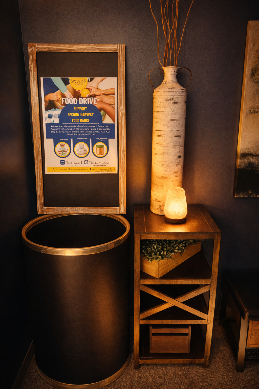 Food Drive at Soleus Massage in Johnson City TN