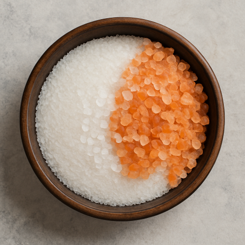 White and Pink Salt for Treatment Soleus Massage Johnson City TN